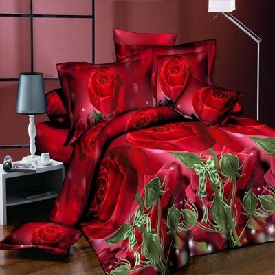 Maison personnalisée couleur couverture de couette en microfibre lit lit ensemble de literie avec impression numérique