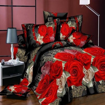 Maison personnalisée couleur couverture de couette en microfibre lit lit ensemble de literie avec impression numérique