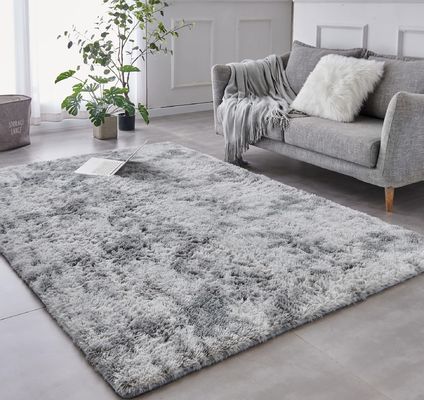 Tapis personnalisés pour le salon, décoratif pour la maison, tapis de sol moelleux, cravate, tapis teint gris clair