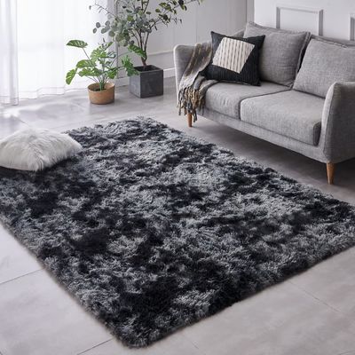 Tapis personnalisés pour le salon, décoratif pour la maison, tapis de sol moelleux, cravate, tapis teint gris clair