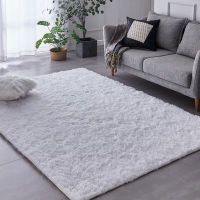 Tapis personnalisés pour le salon, décoratif pour la maison, tapis de sol moelleux, cravate, tapis teint gris clair
