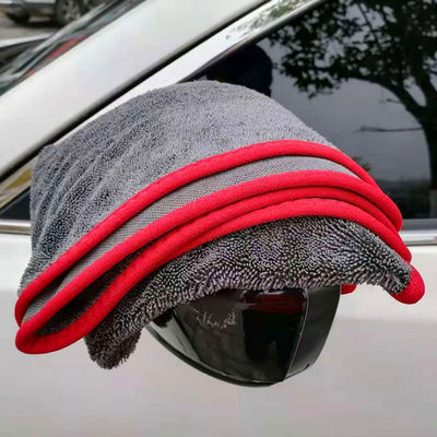 Logo personnalisé 700-1300gsm Microfibre en boucle tordue serviette de lavage pour le nettoyage automobile