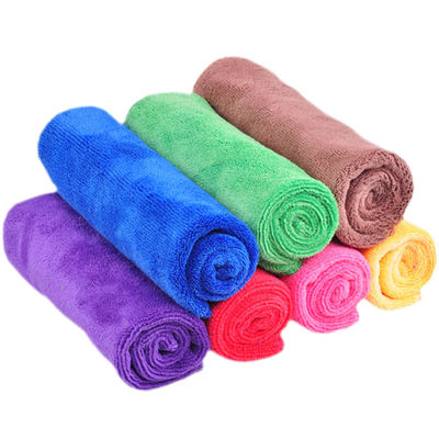 Logo Accepté Laine de corail épaississante serviette sèche rapide pour le nettoyage de la voiture et du bain TOUS les âges