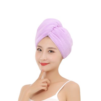 Des conceptions d'impression personnalisées en microfibre élastique Turban Towel Wrap pour le séchage sous la douche