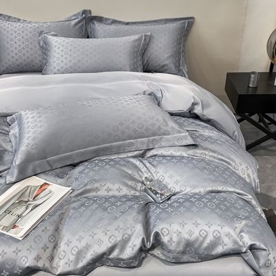 Polyester / Linen / Coton Luxe Jacquard Lit Ensembles de collections 4 pièces
