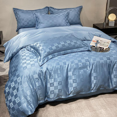 Polyester / Linen / Coton Luxe Jacquard Lit Ensembles de collections 4 pièces