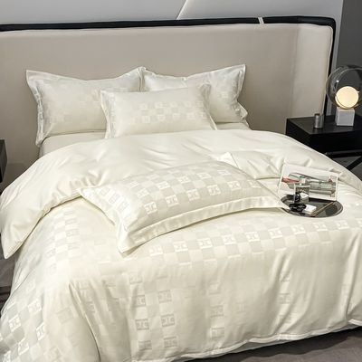 Polyester / Linen / Coton Luxe Jacquard Lit Ensembles de collections 4 pièces