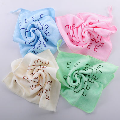 Toile de cuisine en microfibre pour enfants 25*25cm Toile de nettoyage adsorbante douce pour enfants
