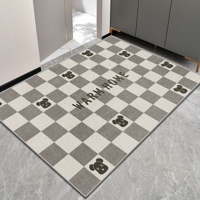 Anti-dérapant Absorption de l'eau Logo personnalisé Tapis de luxe Beau design Tapis de porte imprimé