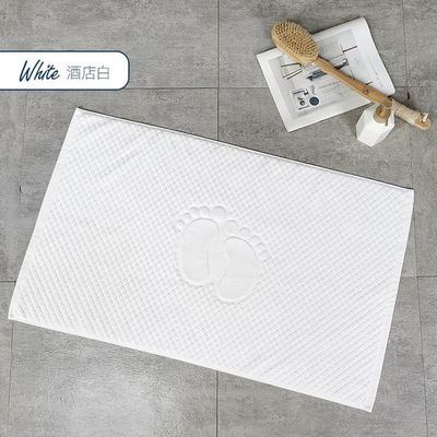 Tapis antidérapant pour salle de bain d'hôtel coton pur pour salle de douche tapis absorbant pour les pieds pour la maison lavable