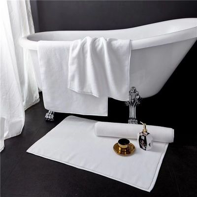 Tapis antidérapant pour salle de bain d'hôtel coton pur pour salle de douche tapis absorbant pour les pieds pour la maison lavable