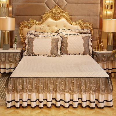 Kit de lit de mariage en quatre pièces avec soin facile