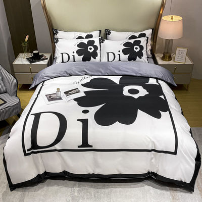 200TC Toutes les saisons draps de lit de luxe King Size Lit ensemble avec design de nom de mode