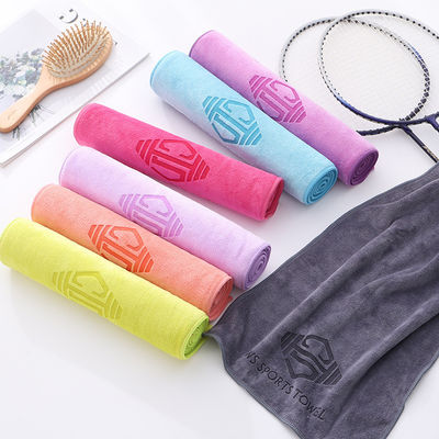 Sports Logo personnalisé Microfibre serviette absorbant la sueur pour les activités de plein air Séchage rapide