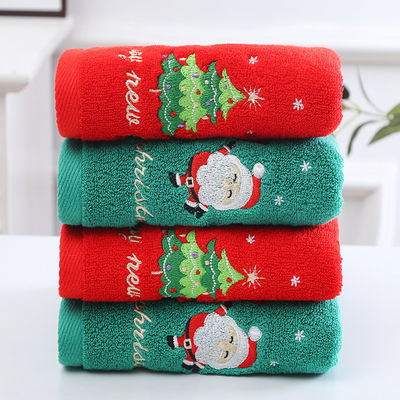 TOUS les âges serviettes de Noël en coton pur serviettes pour le visage en 2 boîtes cadeaux pour les cadeaux et tous les âges