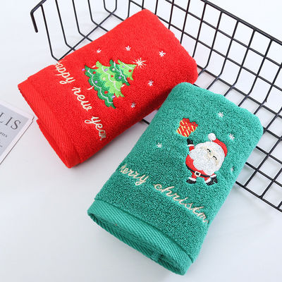 TOUS les âges serviettes de Noël en coton pur serviettes pour le visage en 2 boîtes cadeaux pour les cadeaux et tous les âges