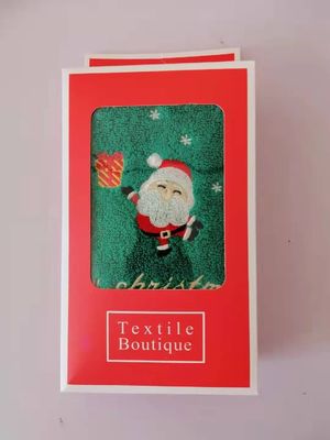 TOUS les âges serviettes de Noël en coton pur serviettes pour le visage en 2 boîtes cadeaux pour les cadeaux et tous les âges