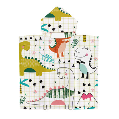Des motifs d'impression d'animaux. Une serviette de plage en microfibre pour les enfants.