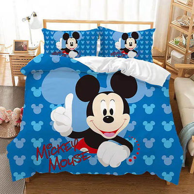Personnalisation 400TC Impression 3D Ensembles de literie en coton polyester en 200*200 densité de tissu
