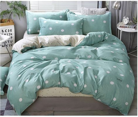 Ensemble de literie d'impression en polyester personnalisé avec 2 coussins et fermeture à glissière