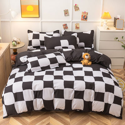 Ensemble de literie d'impression en polyester personnalisé avec 2 coussins et fermeture à glissière
