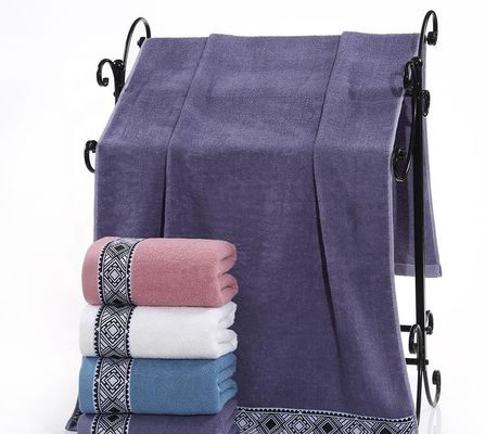 Touche de bain haute couleur Jacquard à motifs naturels en coton pur à 100%