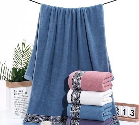 Touche de bain haute couleur Jacquard à motifs naturels en coton pur à 100%