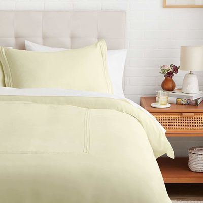 128x68 Densité de tissu Broderie Blanc Comfort Set Couverture de couette pour la literie de l'hôtel