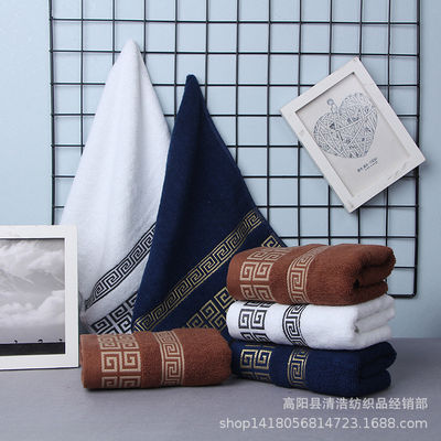 Carré QUICK-DRY Blanc 100% coton serviette de luxe pour hôtel pour une absorption rapide