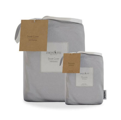 Couverture de lit plat en bambou pur et doux avec poches profondes