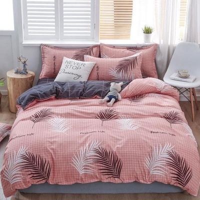 Ensemble de literie perméable à l'air Fourniture d'hôtel 100% Couverture de couette de luxe 4 pièces Ensemble de draps