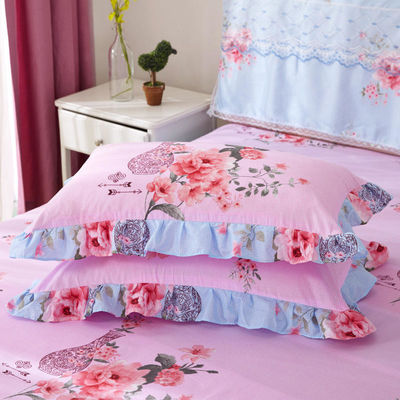 Hôtel style draps en dentelle double avec jupe couette couverture lit imperméable ensemble