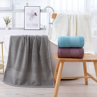 Tissu de coton ultra doux pour serviettes de bain en rose jaune et bleu à prix