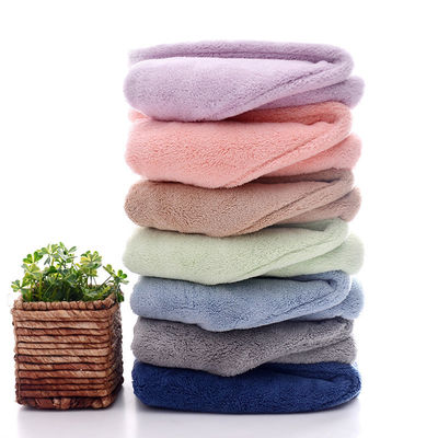 Logo Coupe capillaire personnalisable Absorbant et multi-couleur Vêtement de corail pour les douches pour femmes