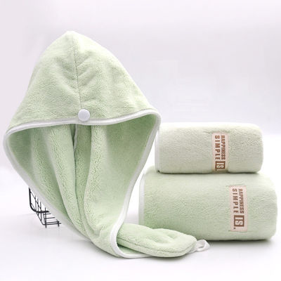 Logo Coupe capillaire personnalisable Absorbant et multi-couleur Vêtement de corail pour les douches pour femmes