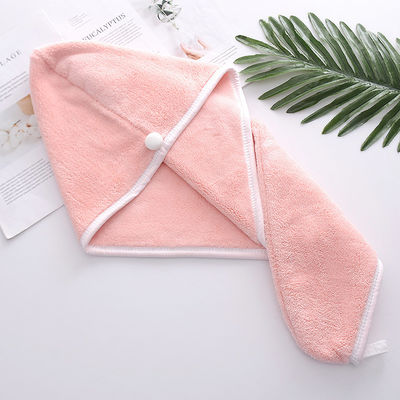 Logo Coupe capillaire personnalisable Absorbant et multi-couleur Vêtement de corail pour les douches pour femmes
