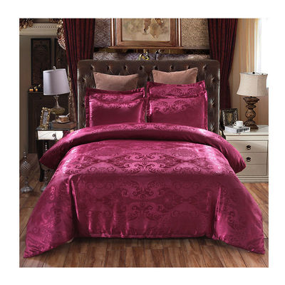 Oeko-tex Certified Europe Style Jacquard Satin Silk Comfort Sets pour la literie des hôtels