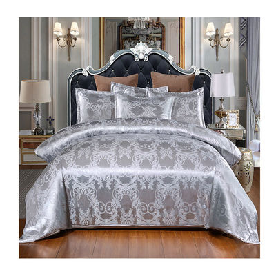 Oeko-tex Certified Europe Style Jacquard Satin Silk Comfort Sets pour la literie des hôtels