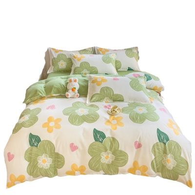 8 PCS Ensembles de literie en microfibre imprimée avec des rideaux assortis dans des couleurs personnalisées
