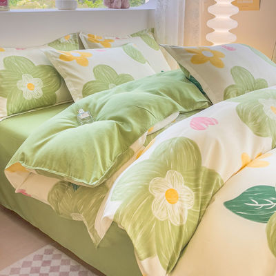 8 PCS Ensembles de literie en microfibre imprimée avec des rideaux assortis dans des couleurs personnalisées