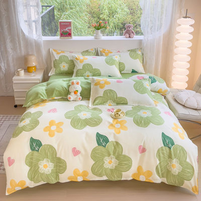 8 PCS Ensembles de literie en microfibre imprimée avec des rideaux assortis dans des couleurs personnalisées