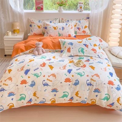 8 PCS Ensembles de literie en microfibre imprimée avec des rideaux assortis dans des couleurs personnalisées