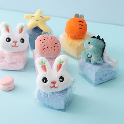 Set de serviettes de salle de bain d' hôtel Les serviettes de polyester super absorbant dans des dessins animés adorables