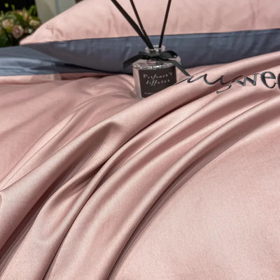 Lyocell géométrique 100% Tencel lit ensemble avec bandeau design couette couverture ensemble personnalisé