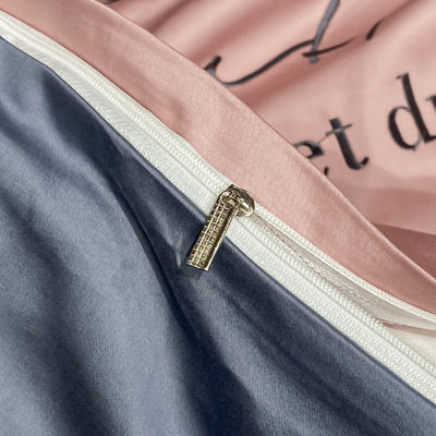 Lyocell géométrique 100% Tencel lit ensemble avec bandeau design couette couverture ensemble personnalisé