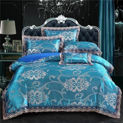 4 pièces de couvertures de lit en microfibre imprimées pour le luxe et le confort de l'hôtel