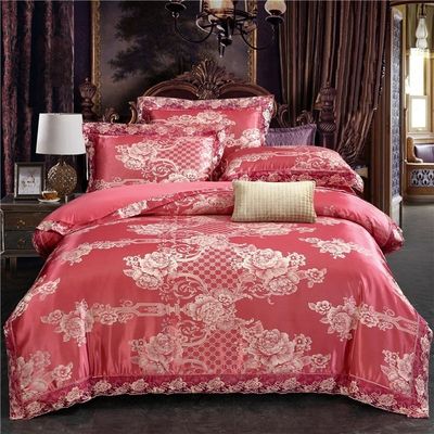 4 pièces de couvertures de lit en microfibre imprimées pour le luxe et le confort de l'hôtel