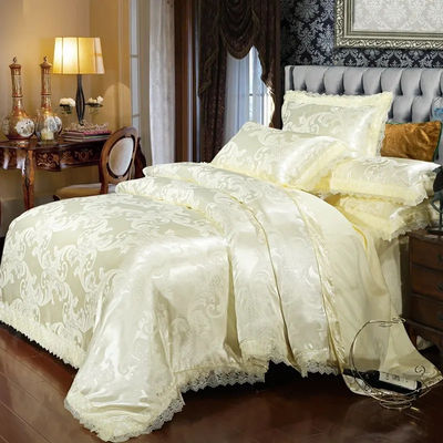 4 pièces de couvertures de lit en microfibre imprimées pour le luxe et le confort de l'hôtel