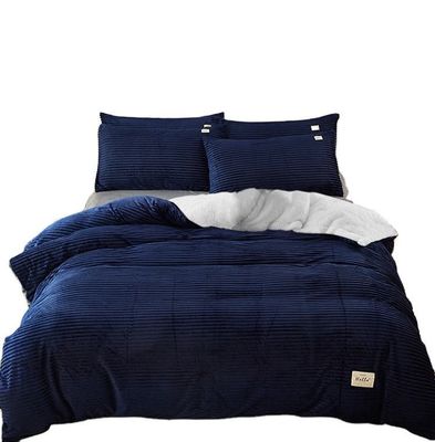 Couverture de lit en velours de taille personnalisée pour l'hiver
