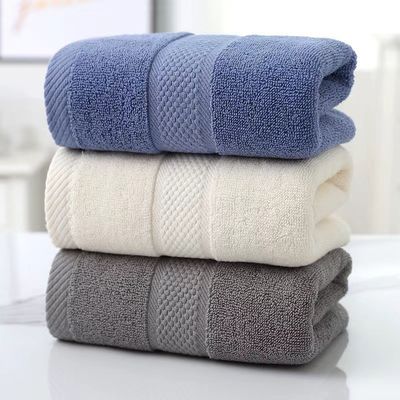 Ensemble de serviettes de bain blanches personnalisées 70*140cm 100% coton serviette d'hôtel pour salle de bain de luxe